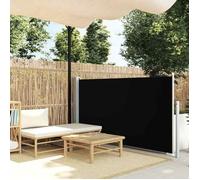 vidaXL Auvent Latéral Rétractable 120x300cm Noir Jardin Balcon Brise-vue Store 45359