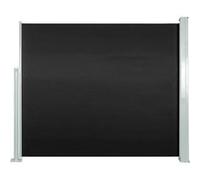 vidaXL Auvent Latéral Rétractable 120x300cm Noir Jardin Balcon Brise-vue Store 45359 Noir G