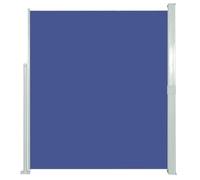 vidaXL Auvent Latéral Rétractable 140x300 cm Bleu Brise-Vue Store Abri Balcon