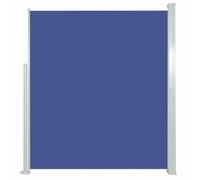 vidaXL Auvent Latéral Rétractable 140x300 cm Bleu Brise-Vue Store Abri Balcon