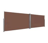 vidaXL Auvent latéral rétractable 160 x 600 cm Marron
