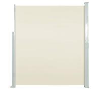 vidaXL Auvent Latéral Rétractable 160x500 cm Crème Jardin Brise-Vue Store
