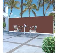 vidaXL Auvent latéral rétractable 160 x 500 cm Marron