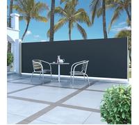 Auvent Latéral Rétractable 160 X 500 Cm Noir Noir