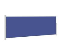 vidaXL Auvent Latéral Rétractable 160x500cm Bleu Jardin Balcon Brise-Vue Store