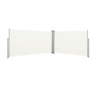 vidaXL Auvent latéral rétractable 160x600 cm Crème