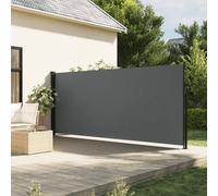 vidaXL Auvent Latéral Rétractable, Brise-Vue de Jardin, Écran de Protection, Écran de Balcon Terrasse Arrière-Cour Extérieur, Anthracite 180x600 cm