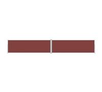 vidaXL Auvent Latéral Rétractable Auvent de Jardin Store Latéral Brise-Vue Protection Solaire Balcon Terrasse Extérieur Marron 160x1000 cm