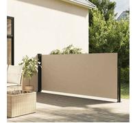 vidaXL Auvent latéral rétractable – Beige – 100 x 500 cm – écran d'intimité