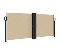vidaXL Auvent latéral rétractable Beige 100x600 cm