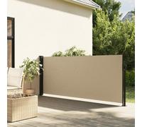 vidaXL Auvent latéral rétractable Beige 120x600 cm, écran d’intimité de Jardin, Brise-Vue de Balcon, écran d'extérieur, Brise-Vue d'extérieur