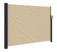 vidaXL Auvent latéral rétractable Beige 140x500 cm, écran d’intimité de Jardin, Brise-Vue de Balcon, écran d'extérieur, Brise-Vue d'extérieur