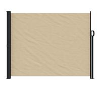 vidaXL Auvent latéral rétractable beige 160x600 cm, écran d’intimité de jardin, brise-vue de balcon, écran d'extérieur, 4004525