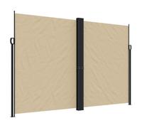 vidaXL Auvent latéral rétractable Beige 220x1200 cm