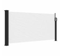 vidaXL Auvent latéral rétractable Blanc 100x300 cm