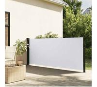 vidaXL Auvent latéral rétractable blanc 100x300 cm, écran d’intimité de jardin, brise-vue de balcon, écran d'extérieur, 4004271