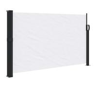 vidaXL Auvent latéral rétractable blanc 117x300 cm, écran d’intimité de jardin, brise-vue de balcon, écran d'extérieur, 4004286