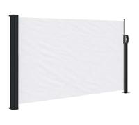 vidaXL Auvent latéral rétractable Blanc 120x500 cm