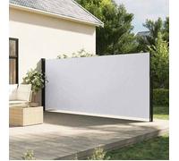 vidaXL Auvent latéral rétractable blanc 160x300 cm, écran d’intimité de jardin, brise-vue de balcon, écran d'extérieur, 4004316