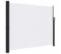 vidaXL Auvent latéral rétractable Blanc 160x500 cm