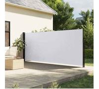 vidaXL Auvent latéral rétractable blanc 160x600 cm – écran d’intimité brise-vue 4004526
