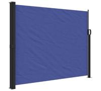 vidaXL Auvent latéral rétractable Brise-vue de jardin Bleu 160x600 cm