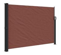 vidaXL Auvent Latéral Rétractable, Brise-Vue de Jardin, Écran de Protection, Écran de Balcon Terrasse Arrière-Cour Extérieur, Marron 140x300 cm