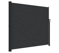 vidaXL Auvent Latéral Rétractable, Brise-Vue de Jardin, Écran de Protection, Écran de Balcon Terrasse Arrière-Cour Extérieur, Noir 180x300 cm