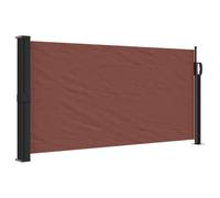 vidaXL Auvent latéral rétractable Marron 100x500 cm
