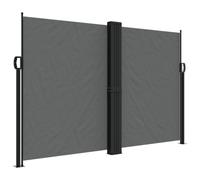 vidaXL Auvent Latéral Rétractable, Brise-Vue de Jardin, Écran de Protection, Écran de Balcon Terrasse Arrière-Cour Extérieur, Anthracite 160x1000 cm
