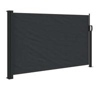 vidaXL Auvent Latéral Rétractable, Brise-Vue de Jardin, Écran de Protection, Écran de Balcon Terrasse Arrière-Cour Extérieur, Noir 117x300 cm