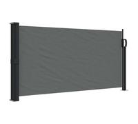 vidaXL Auvent Latéral Rétractable, Brise-Vue de Jardin, Écran de Protection, Écran de Balcon Terrasse Arrière-Cour Extérieur, Anthracite 100x300 cm