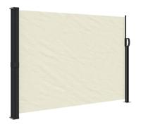 vidaXL Auvent Latéral Rétractable, Brise-Vue de Jardin, Écran de Protection, Écran de Balcon Terrasse Arrière-Cour Extérieur, Crème 140x500 cm
