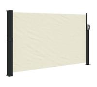 vidaXL Auvent Latéral Rétractable, Brise-Vue de Jardin, Écran de Protection, Écran de Balcon Terrasse Arrière-Cour Extérieur, Crème 117x300 cm