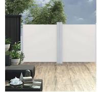 vidaXL Auvent latéral rétractable Crème 120 x 600 cm