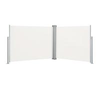 vidaXL Auvent latéral rétractable Crème 140 x 1000 cm 48485