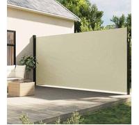 vidaXL Auvent latéral rétractable brise‑vue crème 200x300 cm