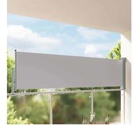 vidaXL Auvent latéral rétractable de patio 100 x 300 cm Gris 45186