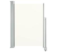 vidaXL Auvent Latéral Rétractable de Patio 100x300 cm Blanc Cassé Brise-vent 45185
