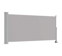 vidaXL Auvent Latéral Rétractable de Patio 120x300 cm Gris Pare-Vue Brise-Vent