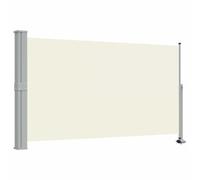 vidaXL Auvent latéral rétractable de Patio 140 x 300 cm Blanc cassé