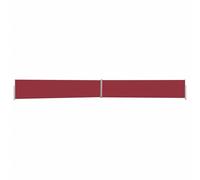 Vidaxl Auvent Latéral Rétractable De Patio 140x1200 Cm Rouge Rouge