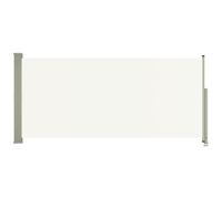 Auvent Latéral Rétractable de Patio Ecran de Jardin Ecran d'Intimité Terrasse Balcon Extérieur Résistance aux UV 140x300 cm Crème
