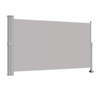 vidaXL Auvent Latéral Rétractable de Patio 140x300 cm Gris Pare-Vue Brise-Vent