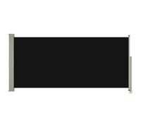 Auvent Latéral Rétractable de Patio Ecran de Jardin Ecran d'Intimité Terrasse Balcon Extérieur Résistance aux UV 140x300 cm Noir