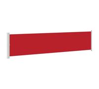 Vidaxl Auvent Latéral Rétractable De Patio 140x600 Cm Rouge Blanc
