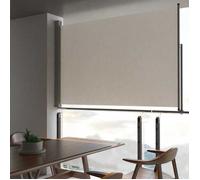 Auvent Latéral Rétractable de Patio 160x300 cm Blanc Cassé Brise-vent vidaXL