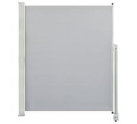vidaXL Auvent Latéral Rétractable de Patio 160x300 cm Gris Pare-Vue Brise-Vent