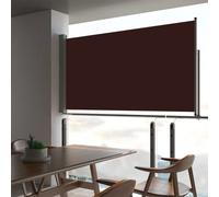 Vidaxl Auvent Latéral Rétractable De Patio 160x300 Cm Marron Marron