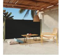vidaXL Auvent latéral rétractable de patio 160x300 cm Noir